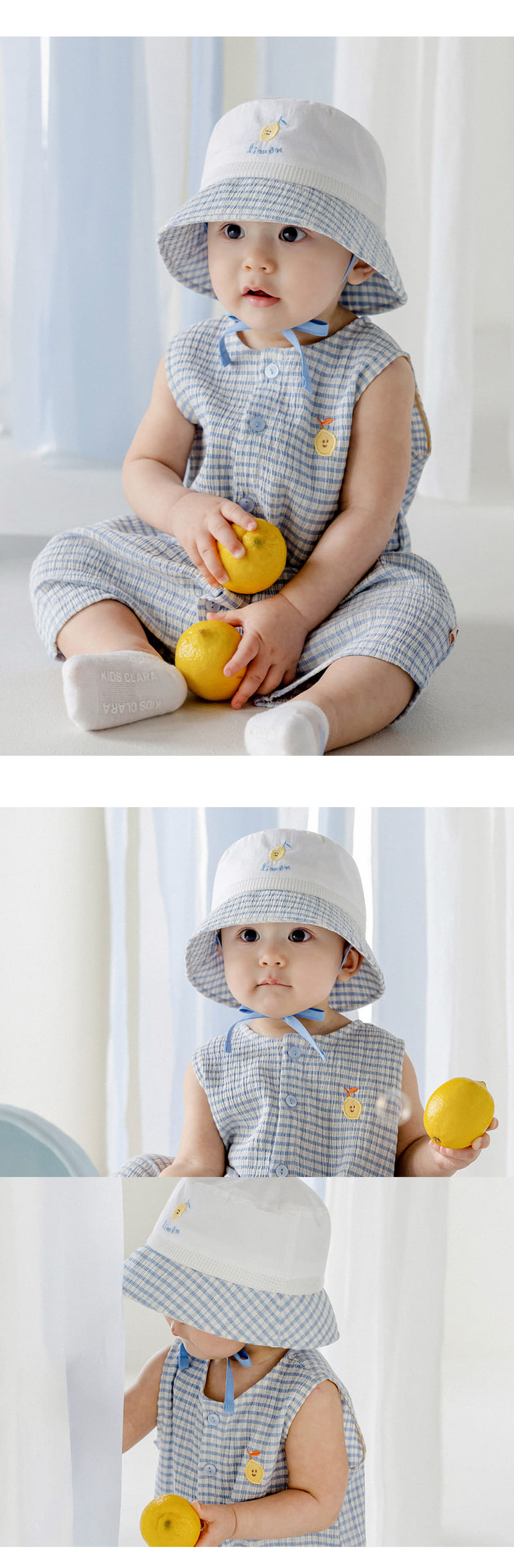 Kids Clara - Korean Baby Fashion - #babygirlfashion - Emmett Baby Bucket Hat - 3