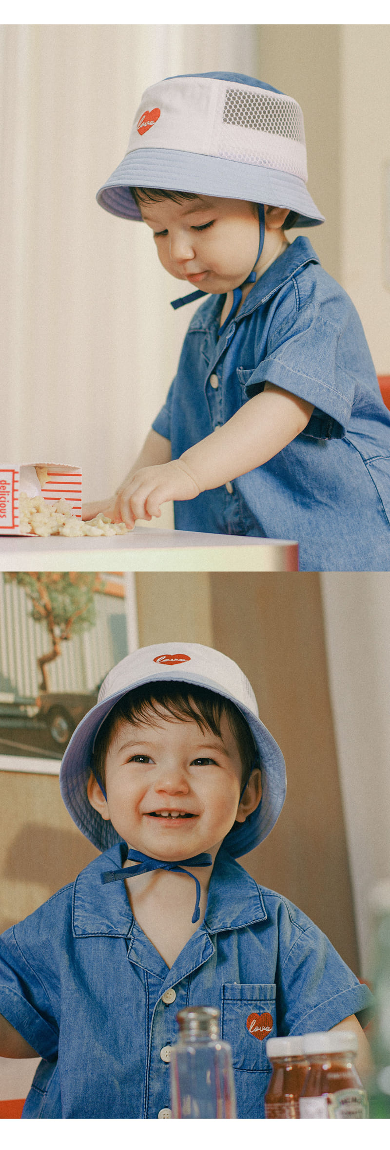 Kids Clara - Korean Baby Fashion - #babygirlfashion - Lucky Summer Baby Bucket Hat - 2