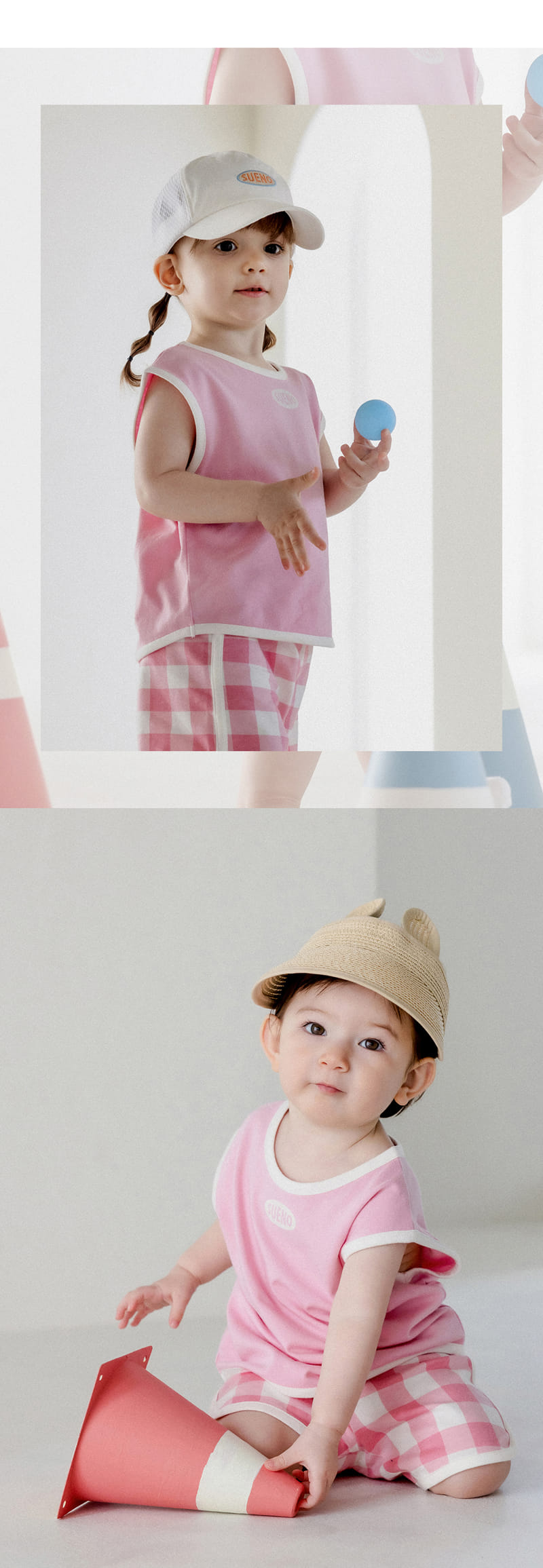 Kids Clara - Korean Baby Fashion - #babygirlfashion - Sueno Three Piece Baby Top Bottom Set - 7