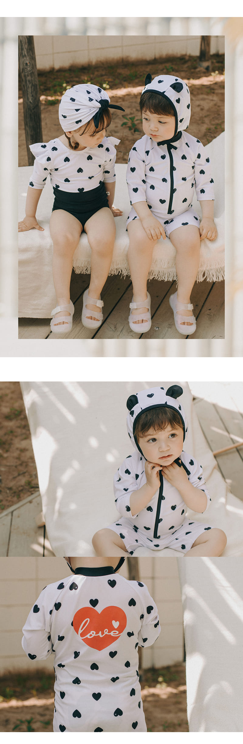 Kids Clara - Korean Baby Fashion - #babygirlfashion - Lio Baby Rash Guard Set - 2