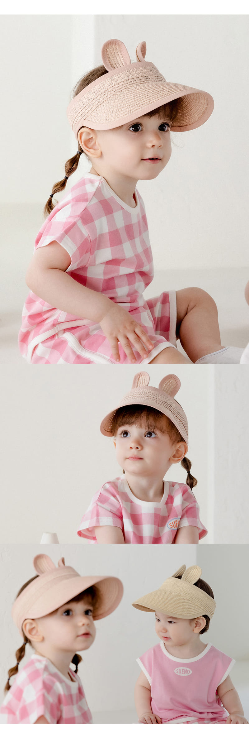 Kids Clara - Korean Baby Fashion - #babyoninstagram - Rabbit Straw Baby Sun Cap - 8