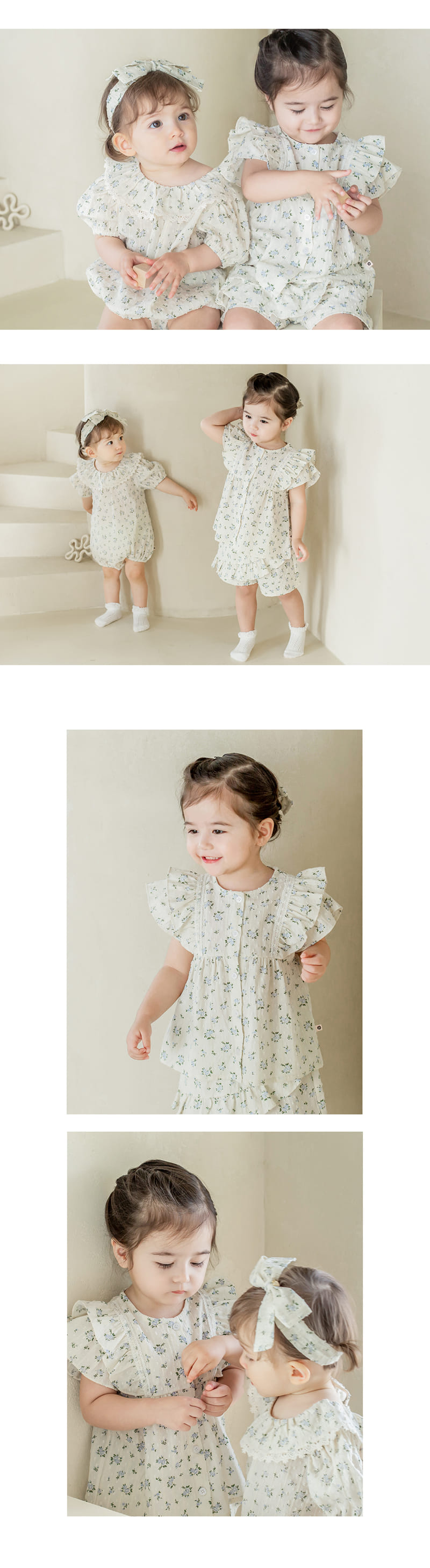 Kids Clara - Korean Baby Fashion - #babyootd - Lausanne Baby Blouse Top Bottom Set - 2