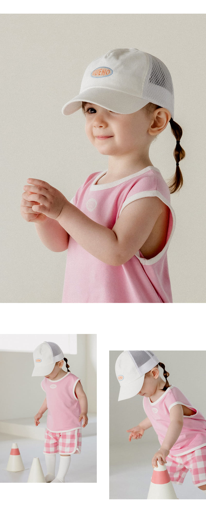 Kids Clara - Korean Baby Fashion - #babyootd - Sueno Summer Baby Ball Cap - 4