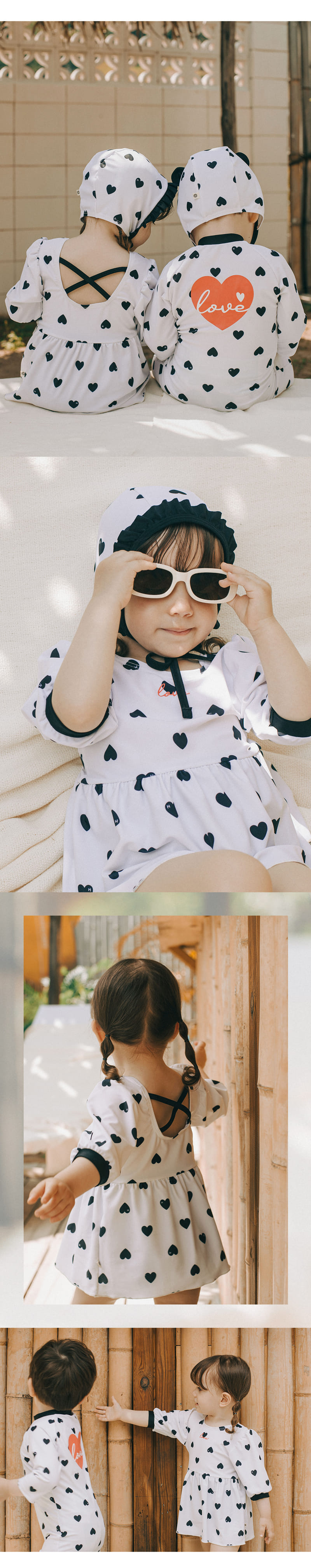 Kids Clara - Korean Baby Fashion - #babyoutfit - Lio Baby One-Piece Swim Wear Set - 2