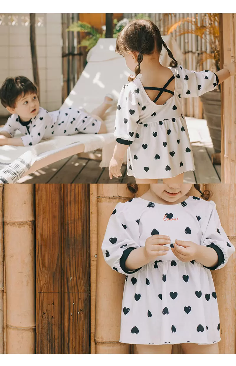 Kids Clara - Korean Baby Fashion - #babyoutfit - Lio Baby One-Piece Swim Wear Set - 4