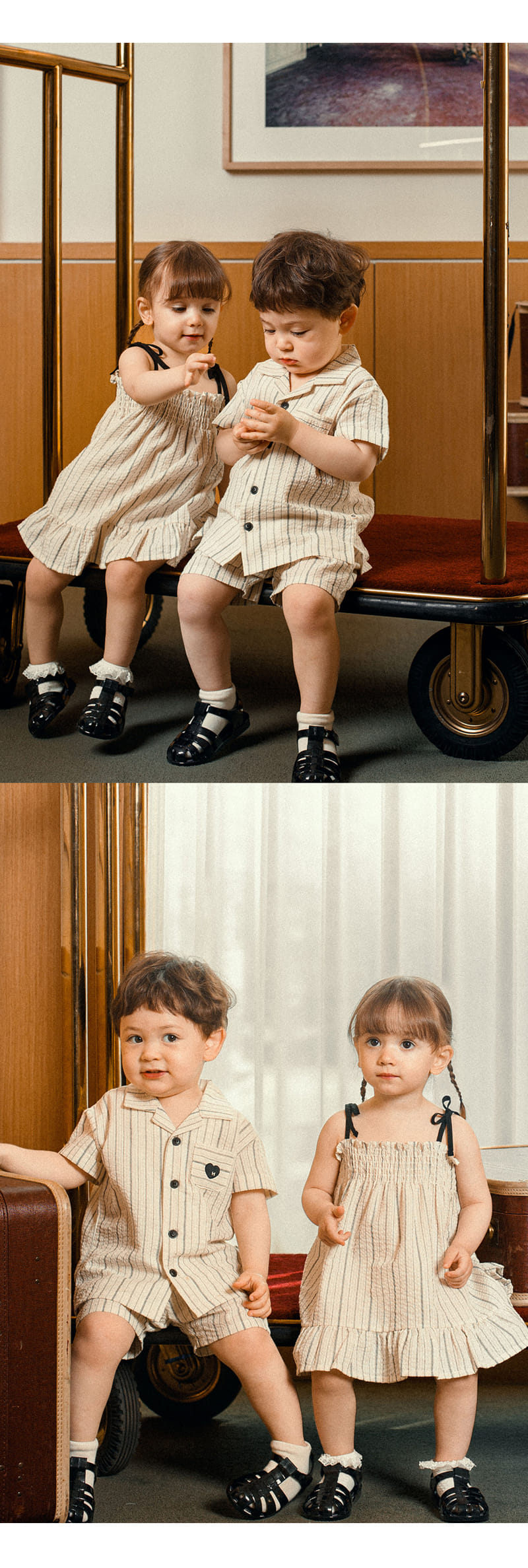 Kids Clara - Korean Baby Fashion - #babywear - Obery Baby Top Botton Set - 2