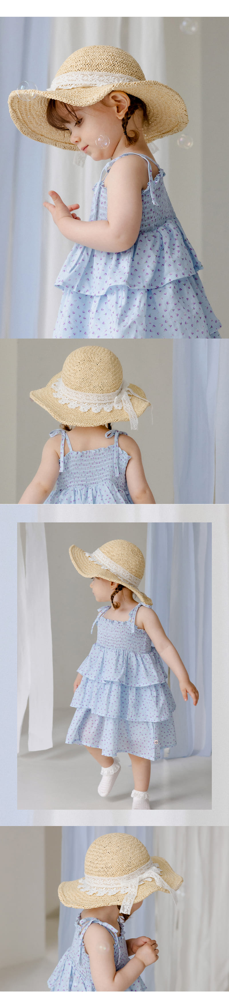 Kids Clara - Korean Baby Fashion - #onlinebabyboutique - Becky Baby Straw Sun Hat - 3