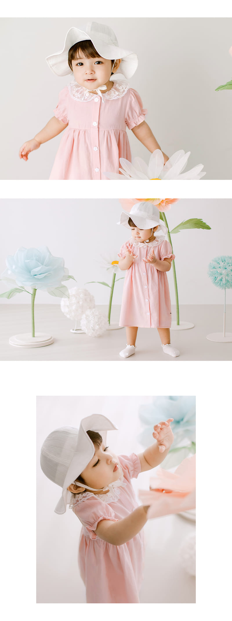 Kids Clara - Korean Baby Fashion - #onlinebabyboutique - Rina Baby Sun Hat - 2