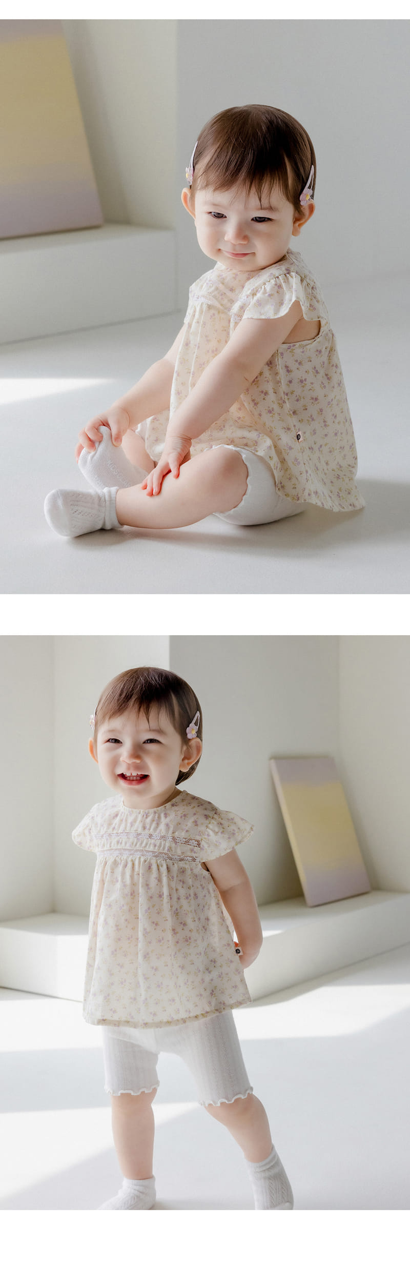 Kids Clara - Korean Baby Fashion - #onlinebabyshop - Silvia Ice Baby Leggings (5ea 1set) - 5