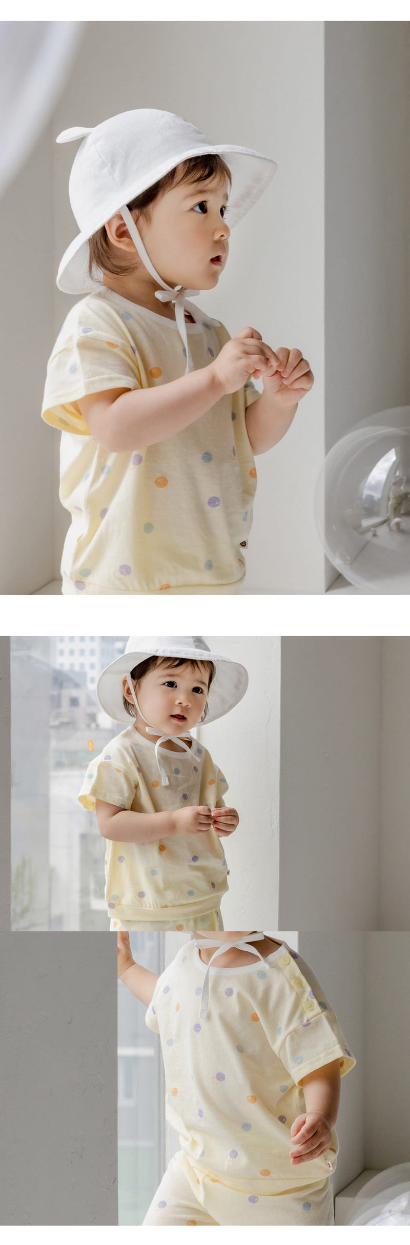 Kids Clara - Korean Baby Fashion - #smilingbaby - Ozmeun Baby Top Bottom Set - 6