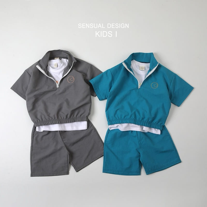 Kids i - Korean Children Fashion - #Kfashion4kids - Happy Top Bottom Set