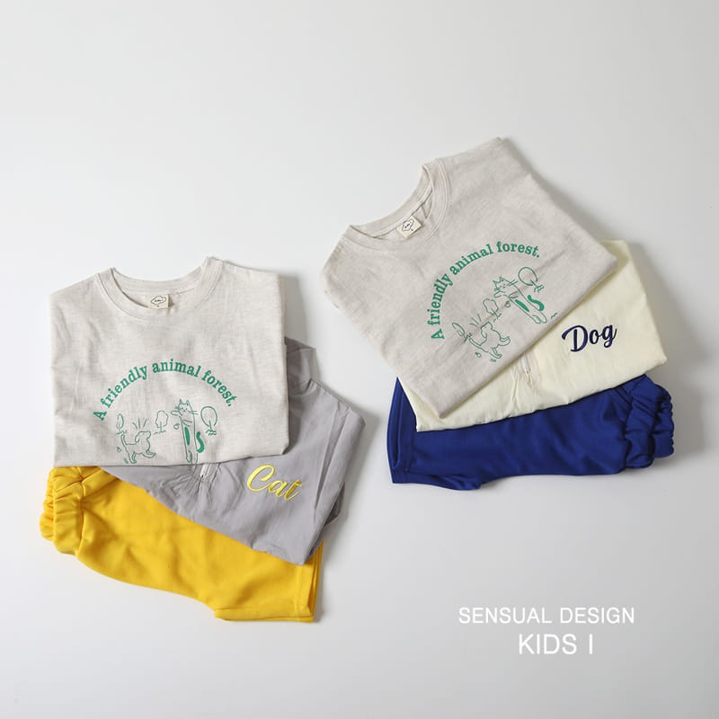 Kids i - Korean Children Fashion - #kidsshorts - Animal 3 Piece Set - 5