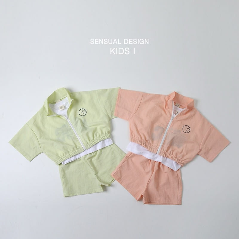 Kids i - Korean Children Fashion - #littlefashionista - Happy Crop Top Bottom Set
