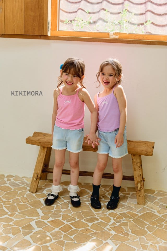 Kikimora - Korean Children Fashion - #childofig - Intalock String Sleeveless Tee - 10