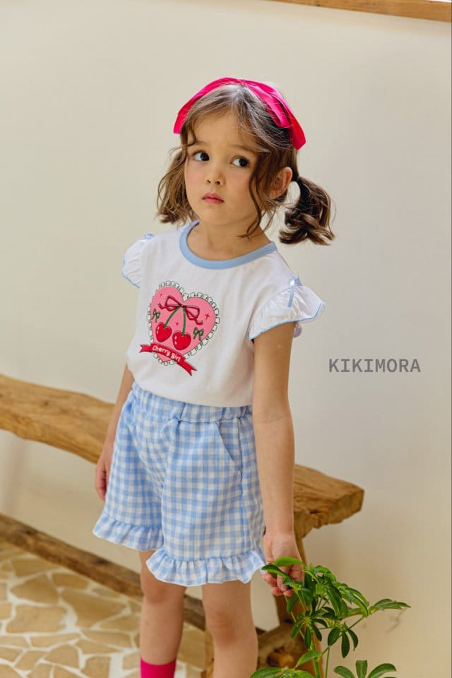 Kikimora - Korean Children Fashion - #childrensboutique - C Check Shorts - 10