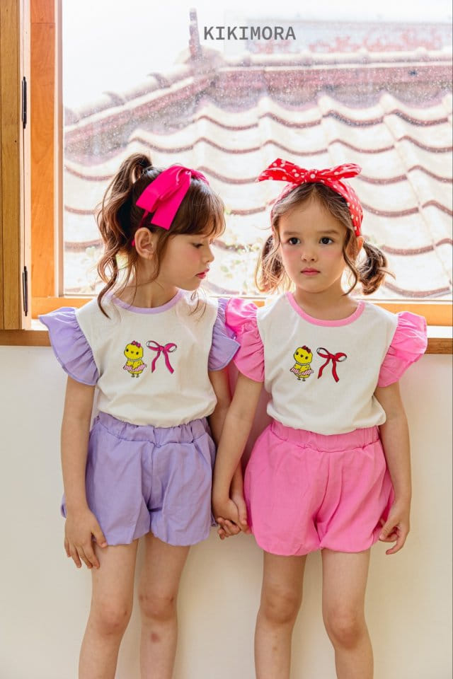 Kikimora - Korean Children Fashion - #childrensboutique - Chick Ribbon Tee - 6