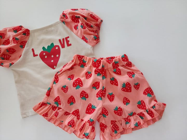 Kikimora - Korean Children Fashion - #childrensboutique - Strawberry Pants - 5