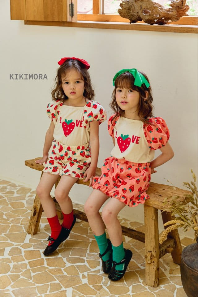 Kikimora - Korean Children Fashion - #fashionkids - Strawberry Pants - 8