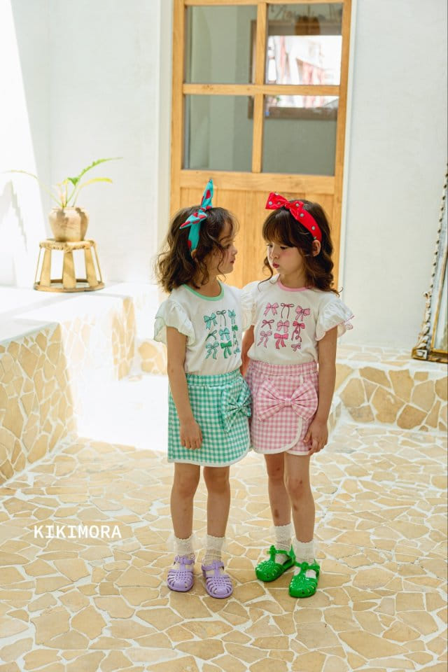 Kikimora - Korean Children Fashion - #fashionkids - Printing Ribbon Tee - 5