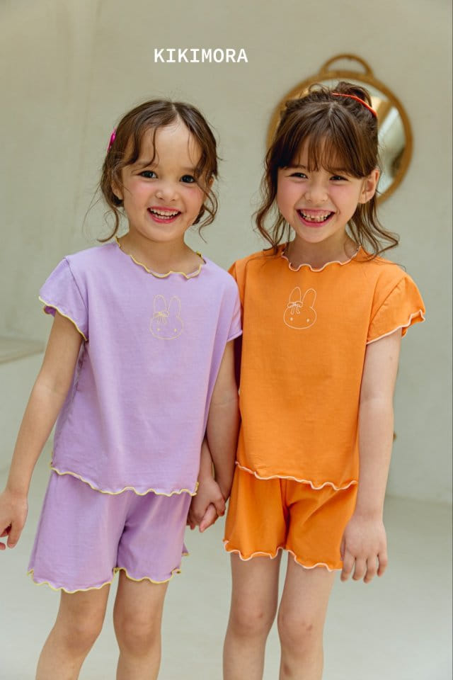 Kikimora - Korean Children Fashion - #kidsshorts - Intalock Rabbit Top Bottom Set