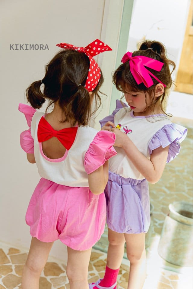 Kikimora - Korean Children Fashion - #kidsshorts - Chick Ribbon Tee - 10