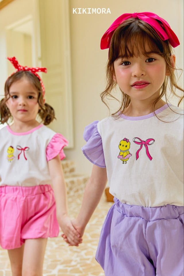 Kikimora - Korean Children Fashion - #kidsstore - Chick Ribbon Tee - 11