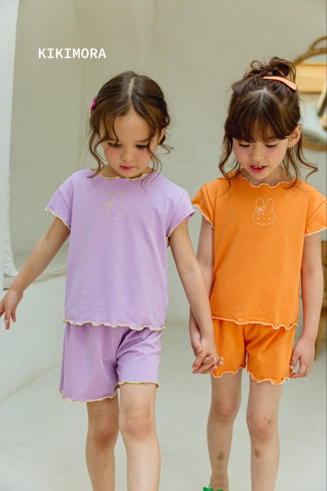 Kikimora - Korean Children Fashion - #kidzfashiontrend - Intalock Rabbit Top Bottom Set - 3