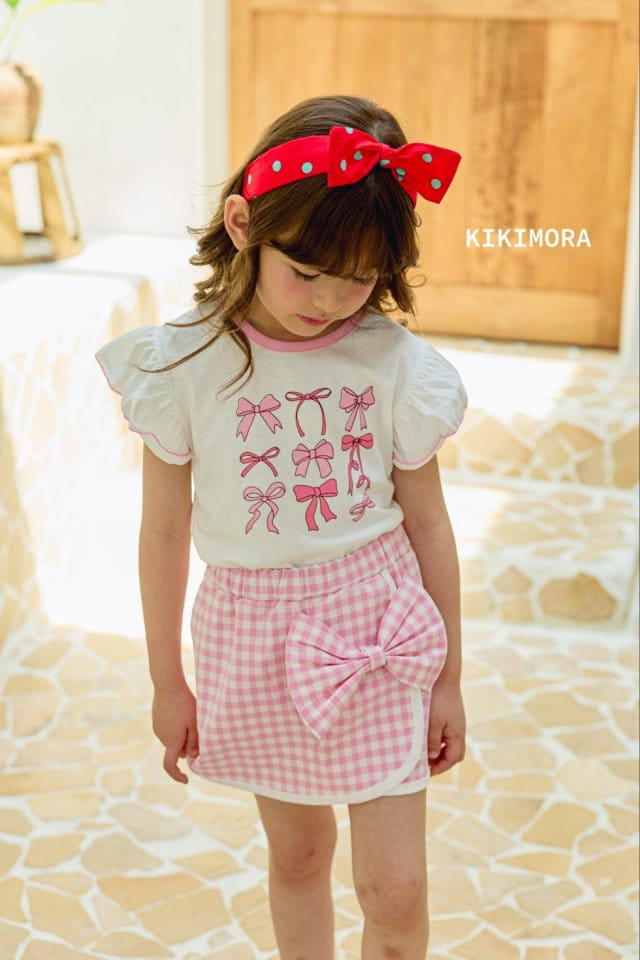 Kikimora - Korean Children Fashion - #kidzfashiontrend - Printing Ribbon Tee - 8