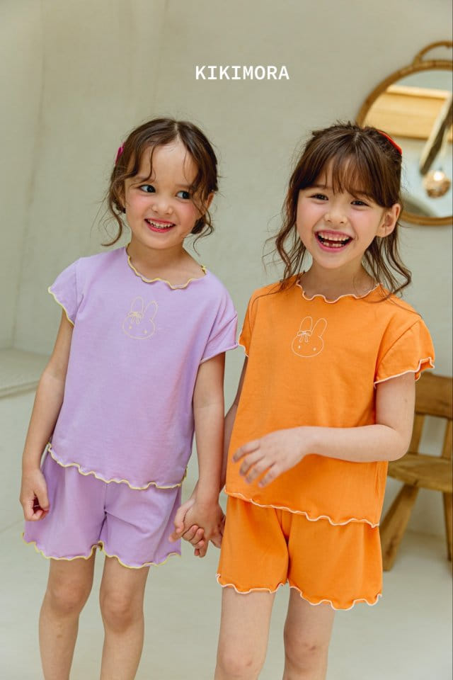 Kikimora - Korean Children Fashion - #magicofchildhood - Intalock Rabbit Top Bottom Set - 6