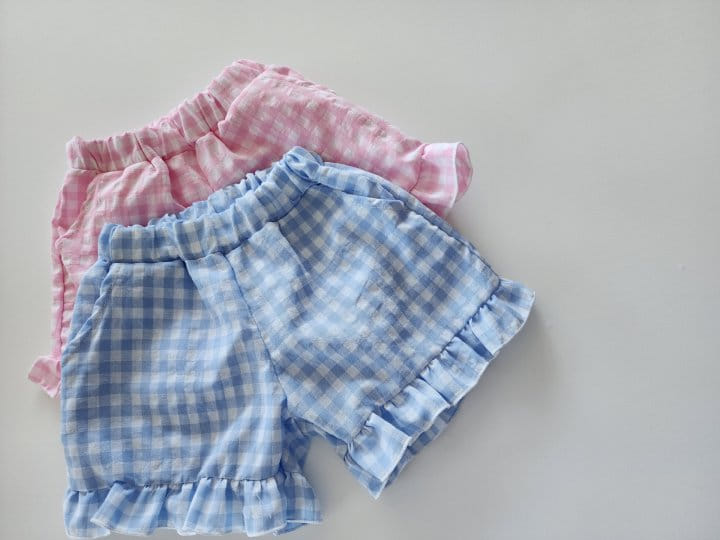 Kikimora - Korean Children Fashion - #magicofchildhood - C Check Shorts - 3