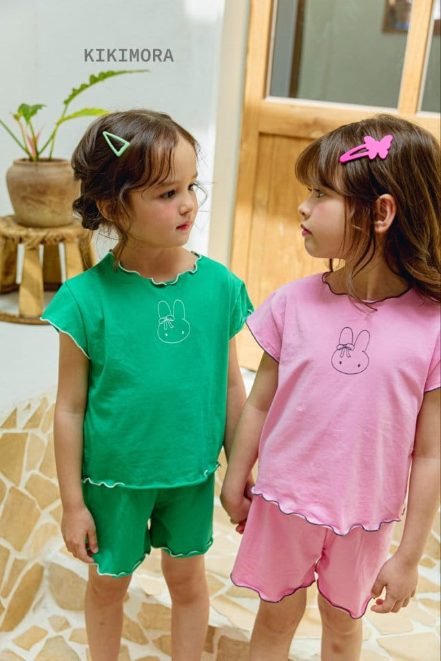 Kikimora - Korean Children Fashion - #minifashionista - Intalock Rabbit Top Bottom Set - 7