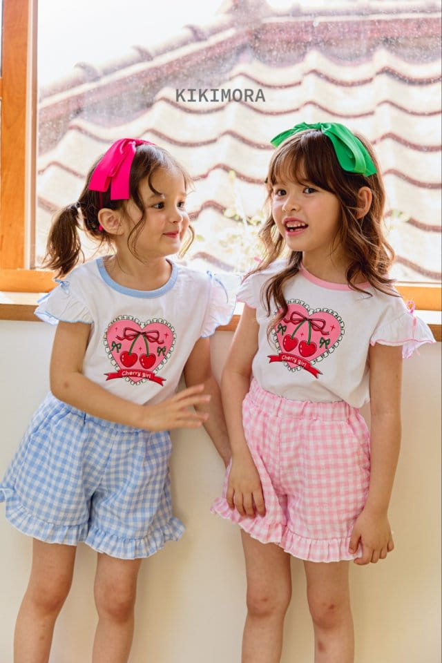 Kikimora - Korean Children Fashion - #minifashionista - Heart Cherry Tee - 3