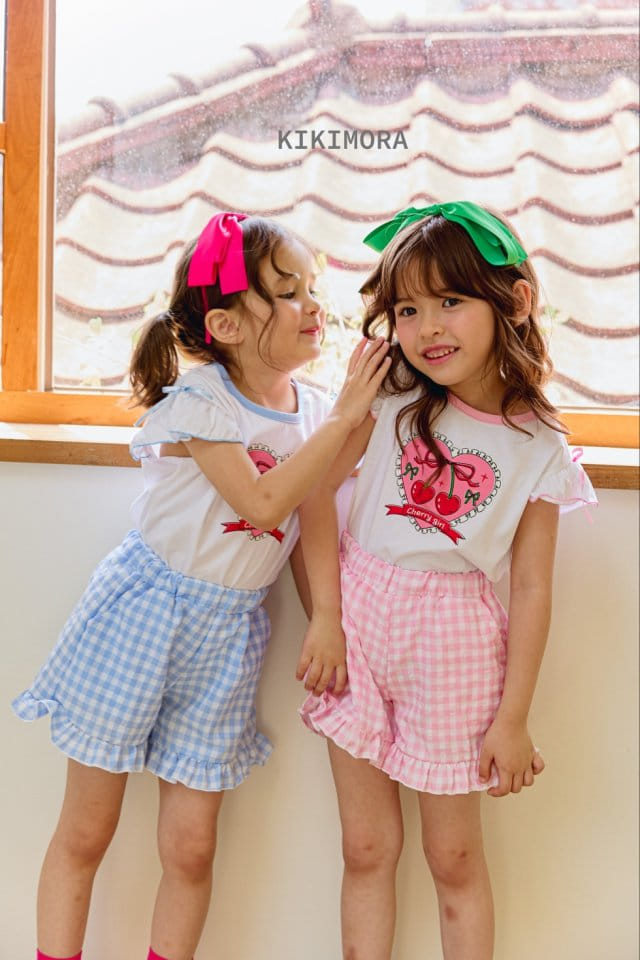 Kikimora - Korean Children Fashion - #minifashionista - Heart Cherry Tee - 4