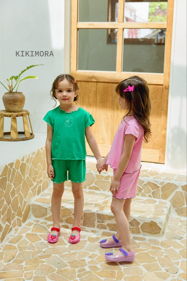 Kikimora - Korean Children Fashion - #stylishchildhood - Intalock Rabbit Top Bottom Set - 11