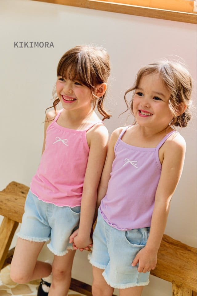 Kikimora - Korean Children Fashion - #stylishchildhood - Intalock String Sleeveless Tee - 9