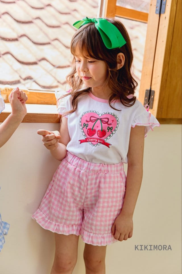 Kikimora - Korean Children Fashion - #todddlerfashion - Heart Cherry Tee - 5