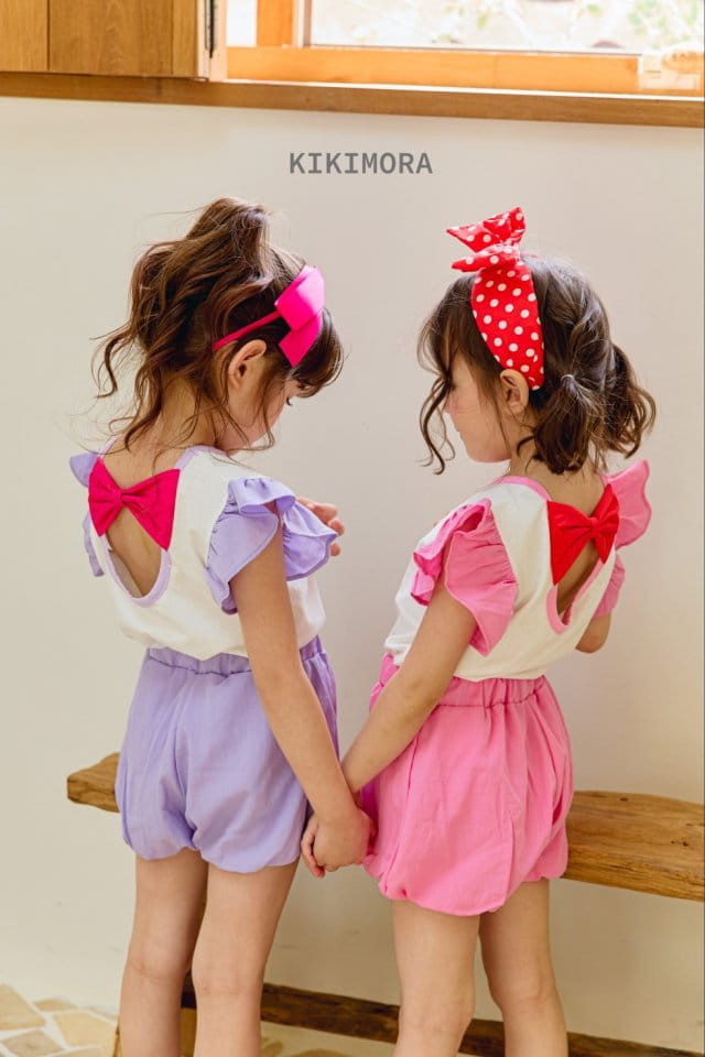 Kikimora - Korean Children Fashion - #todddlerfashion - Chick Ribbon Tee - 2