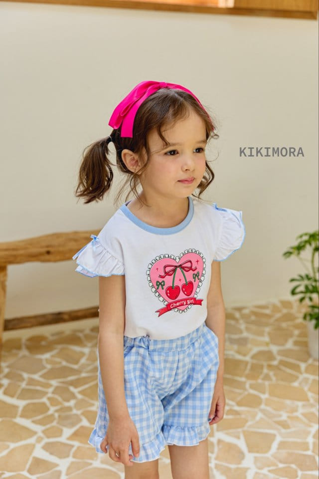 Kikimora - Korean Children Fashion - #toddlerclothing - C Check Shorts - 7