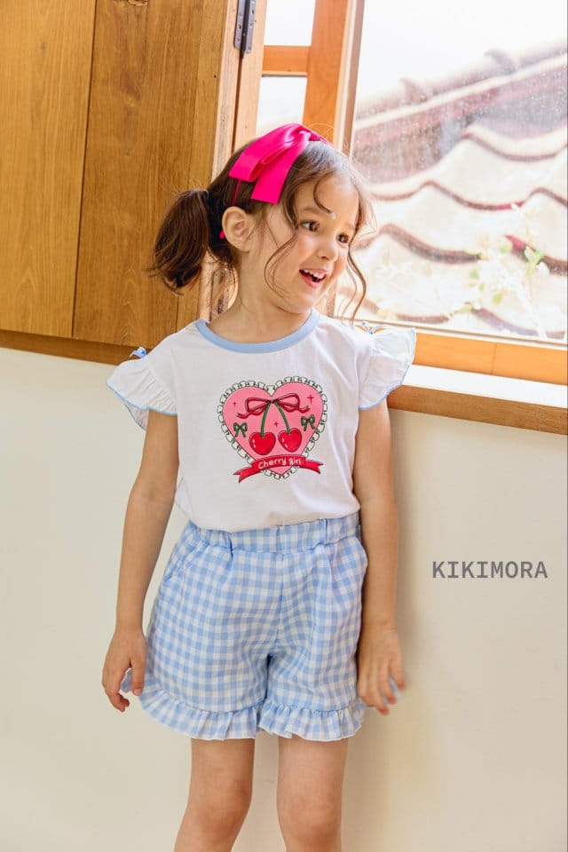 Kikimora - Korean Children Fashion - #toddlerclothing - Heart Cherry Tee - 6