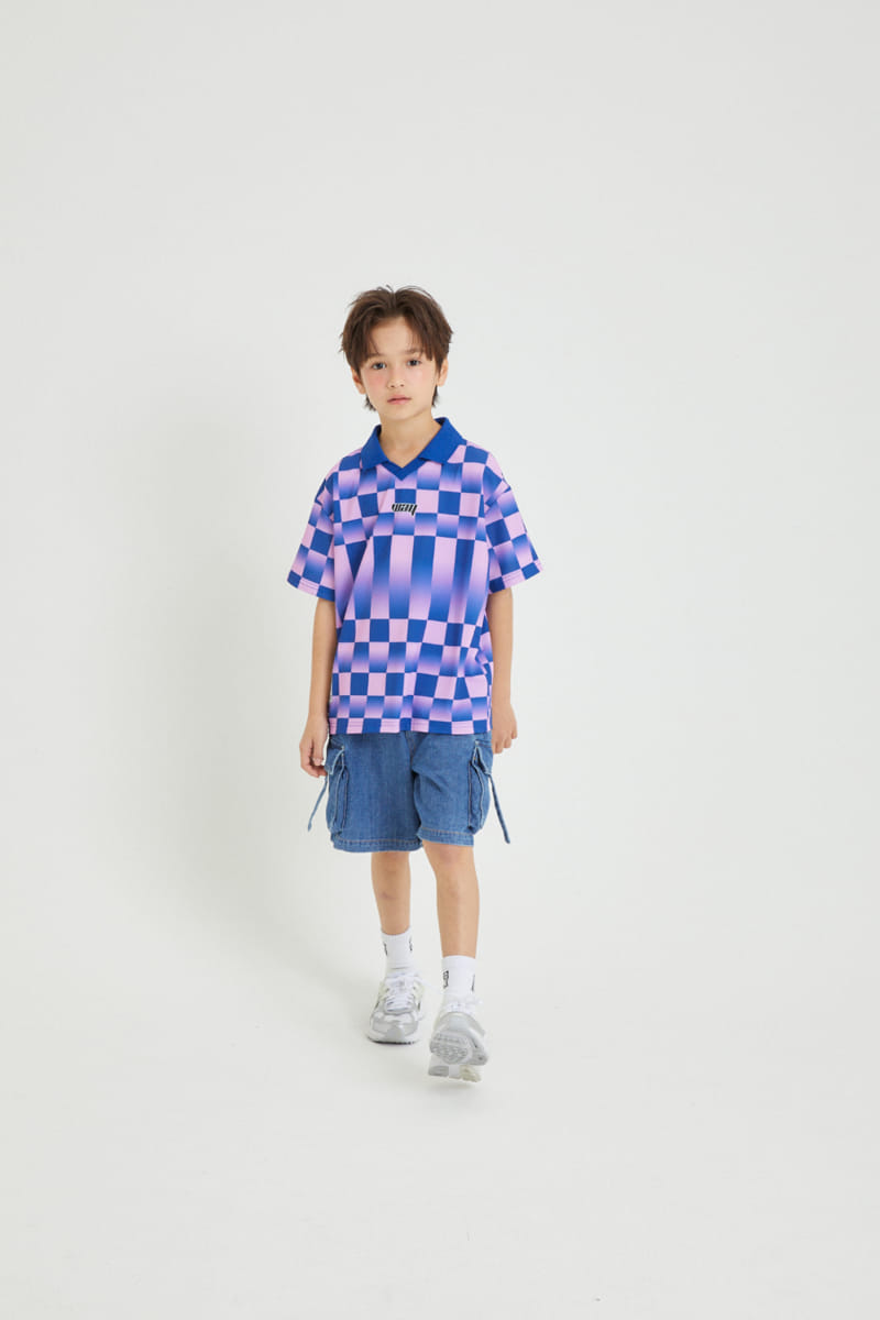 Kokoyarn - Korean Children Fashion - #childofig - Checker Short Sleeve Tee - 7