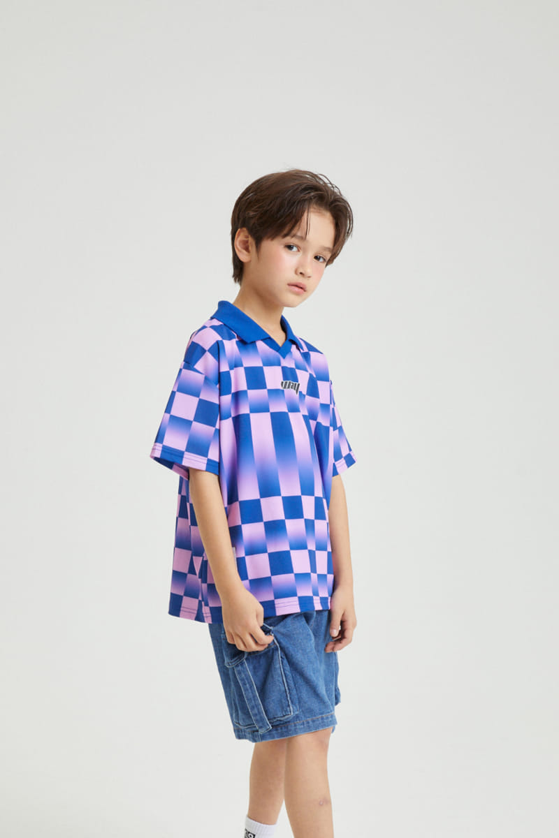 Kokoyarn - Korean Children Fashion - #fashionkids - Checker Short Sleeve Tee - 11