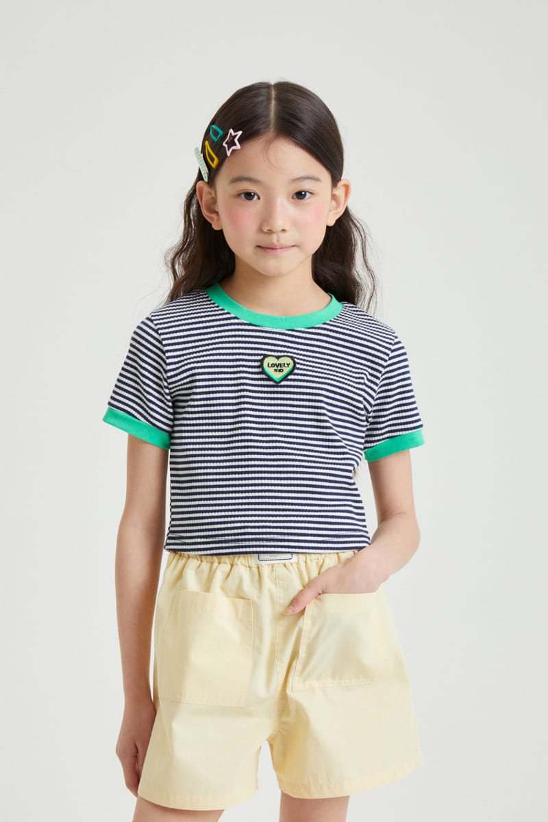 Kokoyarn - Korean Children Fashion - #kidsshorts - Heart Patch Tee - 11