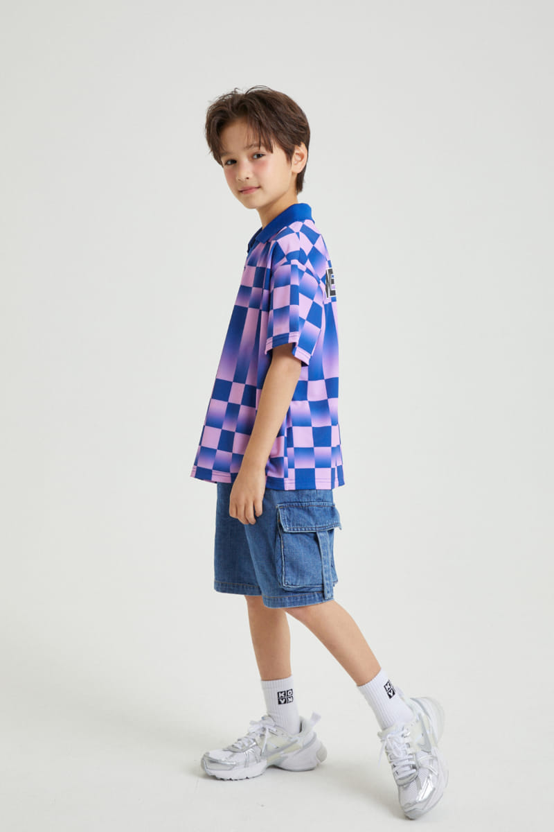 Kokoyarn - Korean Children Fashion - #magicofchildhood - Checker Short Sleeve Tee - 4