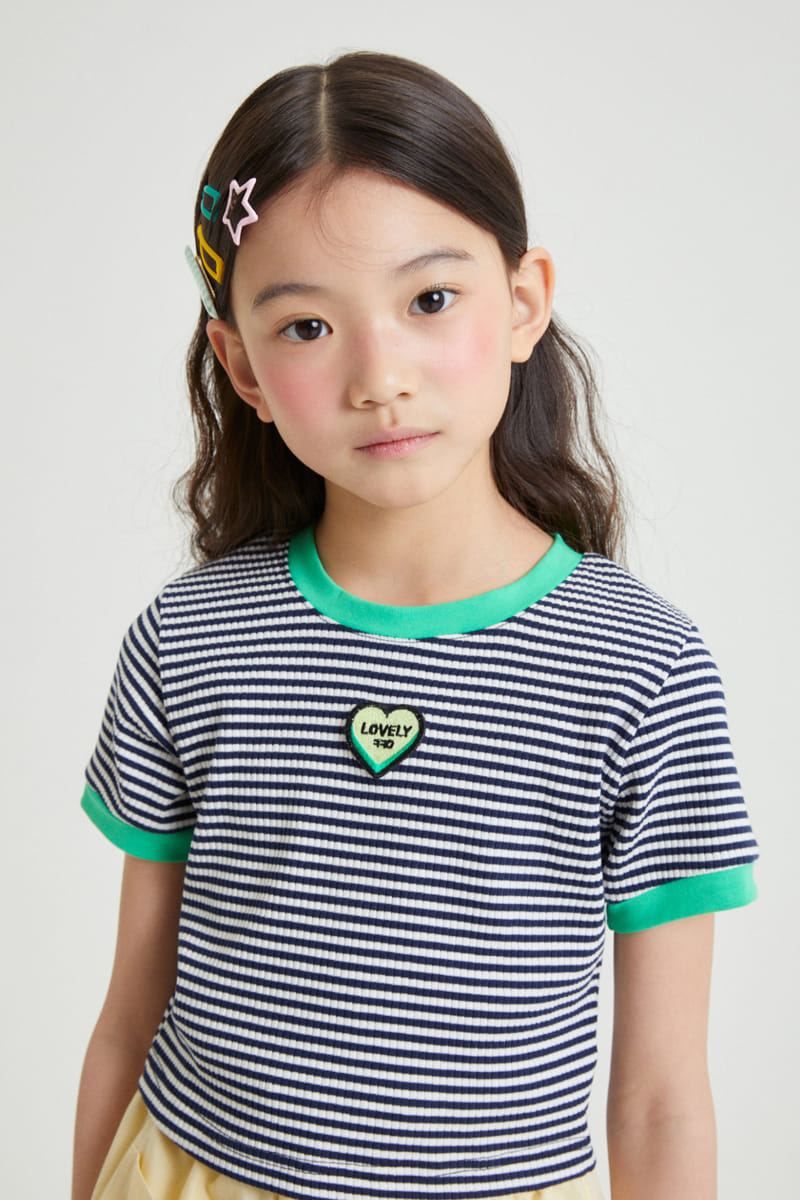 Kokoyarn - Korean Children Fashion - #todddlerfashion - Heart Patch Tee - 3