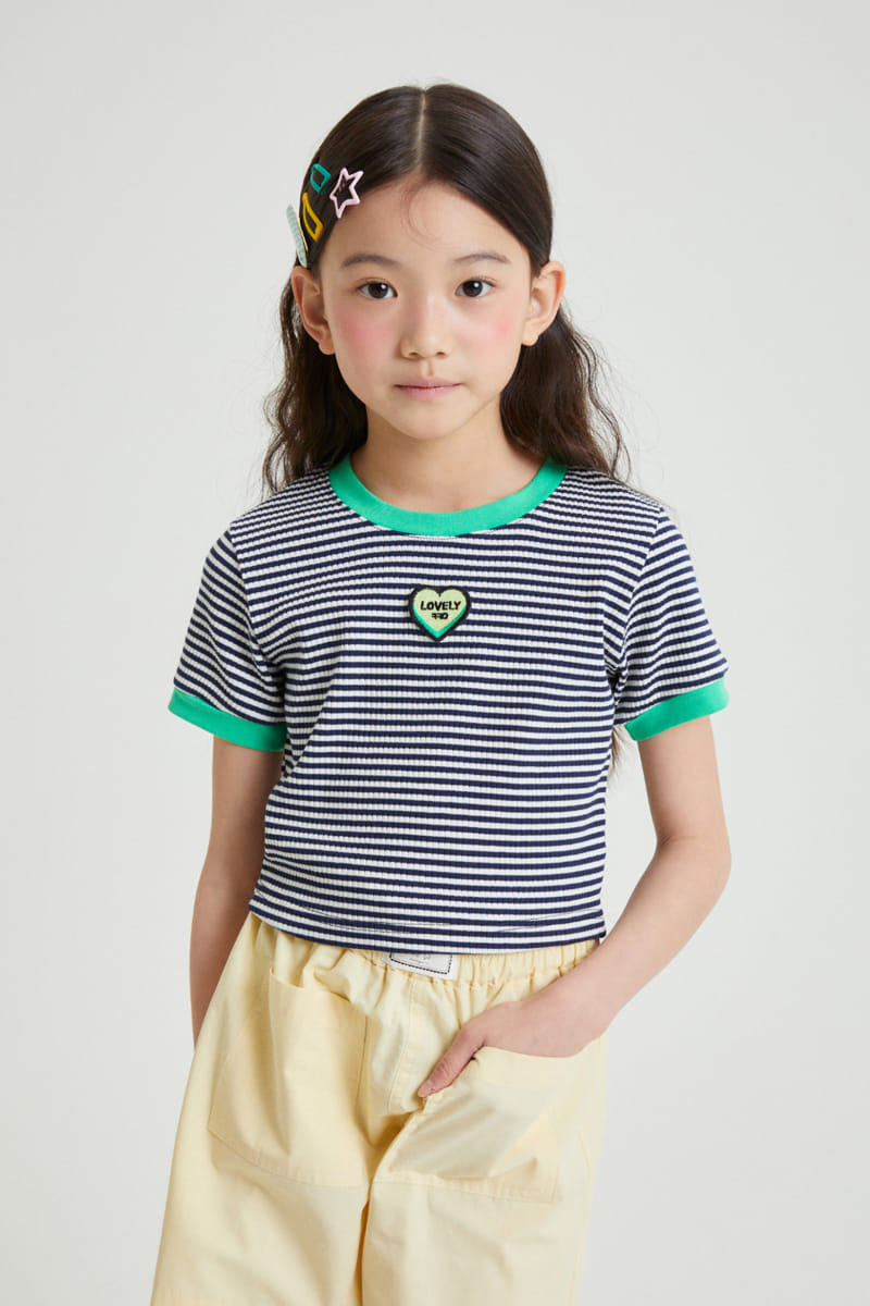 Kokoyarn - Korean Children Fashion - #todddlerfashion - Heart Patch Tee - 4