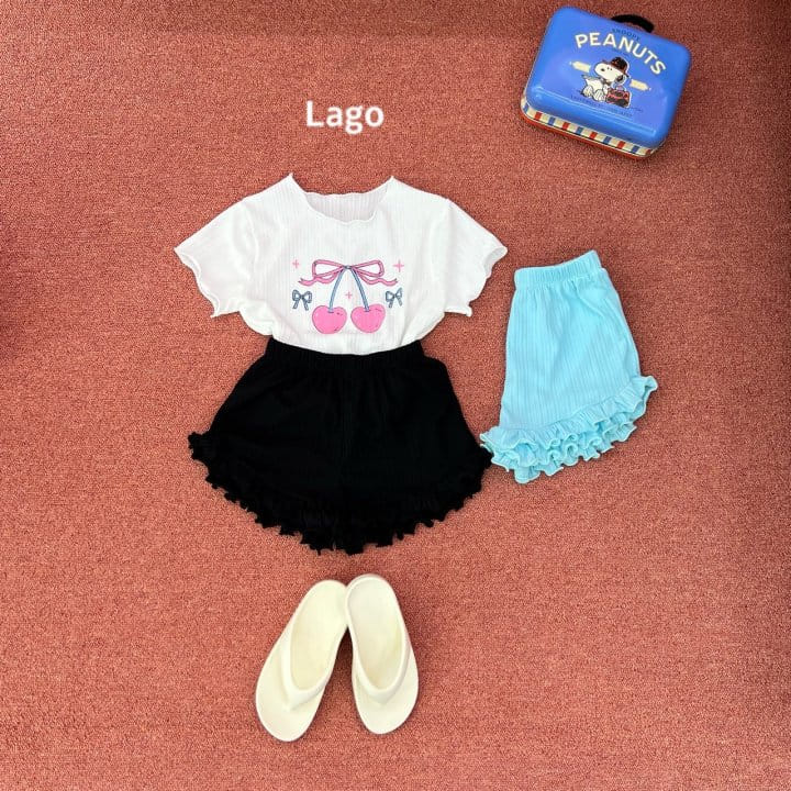 Lago - Korean Children Fashion - #prettylittlegirls - Cherry Span Terry Tee - 4