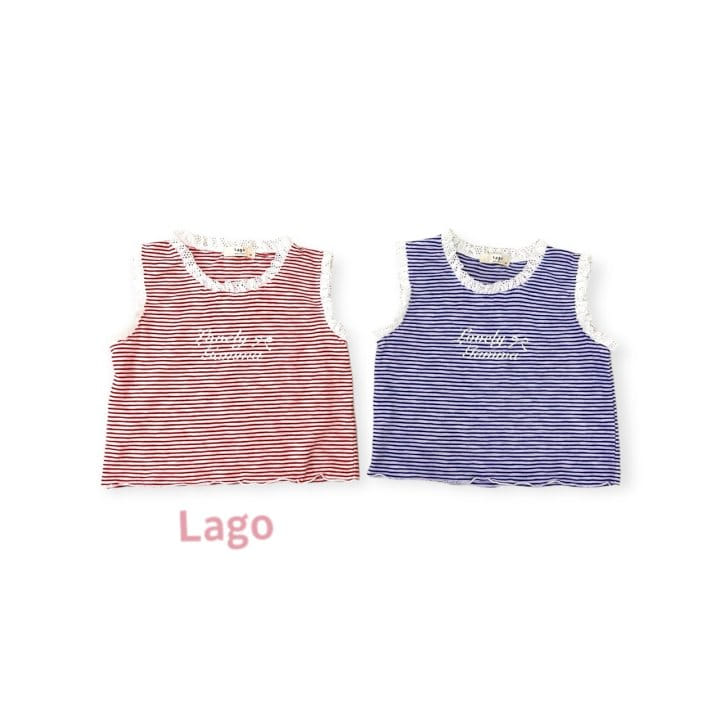 Lago - Korean Children Fashion - #childofig - Lace ST Sleeveless Tee