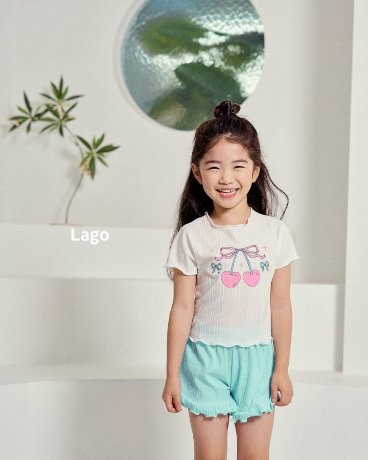 Lago - Korean Children Fashion - #childrensboutique - Cherry Span Terry Tee - 6