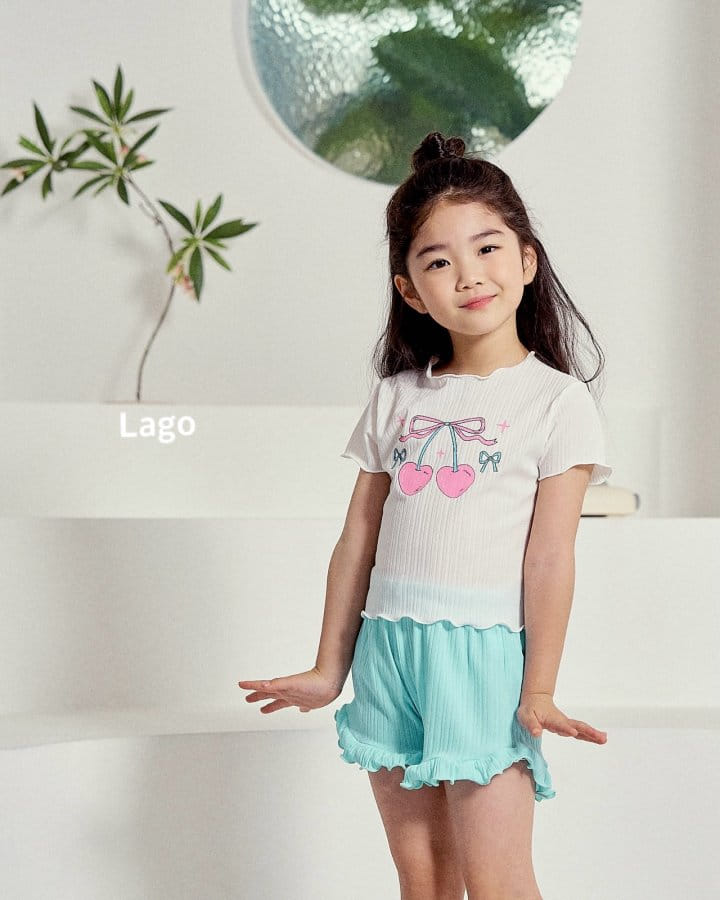 Lago - Korean Children Fashion - #designkidswear - Cherry Span Terry Tee - 7