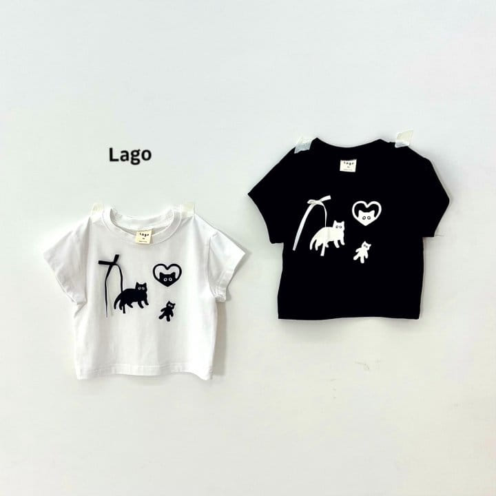 Lago - Korean Children Fashion - #fashionkids - Cat Span Tee - 3